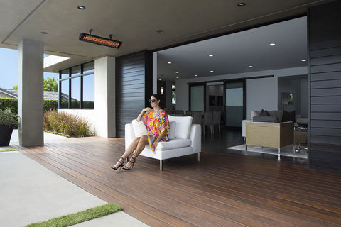 Image of Infratech Motif Contemporary Double Element Decorative Fascia Kit in Black Finish | BL1D39 BL1D61