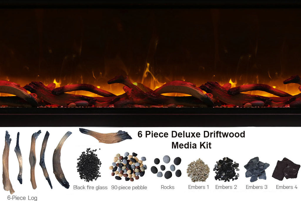 Remii 55 inch Extra Deep Built-In Indoor Outdoor Electric Fireplace | Heater | 102755-DE | Electric Fireplaces Depot