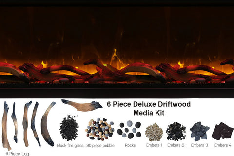 Image of Remii 45 inch Extra Deep Built-In Indoor Outdoor Electric Fireplace | Heater | 102745-DE | Electric Fireplaces Depot