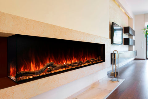 Image of Modern Flames Landscape Pro Multi 80-inch 3 Sided and 2 Sided Built In Wall Mount Linear Electric Fireplace | LPM-8016 | Electric Fireplaces Depot