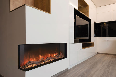 Image of Modern Flames Landscape Pro Multi 56-inch 3 Sided and 2 Sided Built In Wall Mount Linear Electric Fireplace | LPM-5616 | Electric Fireplaces Depot