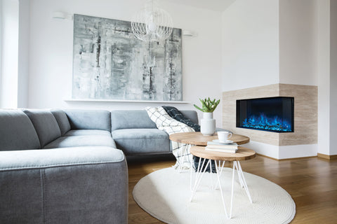 Image of Modern Flames Landscape Pro Multi 44-inch 3 Sided and 2 Sided Built In Wall Mount Linear Electric Fireplace | LPM-4416 | Electric Fireplaces Depot