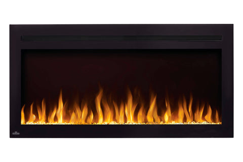 Image of Napoleon Purview 42 Inch Wall Mount Built In Recessed Electric Fireplace | NEFL42HI | Pureview Electric Insert | Electric Fireplaces Depot