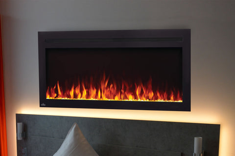 Image of Napoleon Purview 42 Inch Wall Mount Built In Recessed Electric Fireplace | NEFL42HI | Pureview Electric Insert | Electric Fireplaces Depot