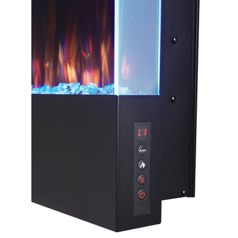 Image of Napoleon Allure Vertical 32 Inch Wall Mount Electric Fireplace - NEFVC32H - Electric Fireplaces Depot