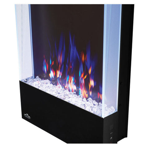 Image of Napoleon Allure Vertical 32 Inch Wall Mount Electric Fireplace - NEFVC32H - Electric Fireplaces Depot