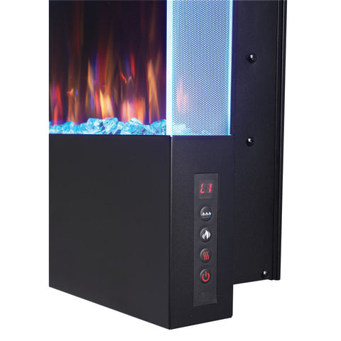 Image of Napoleon Allure Vertical 38 Inch Wall Mount Electric Fireplace - NEFVC38H - Electric Fireplaces Depot