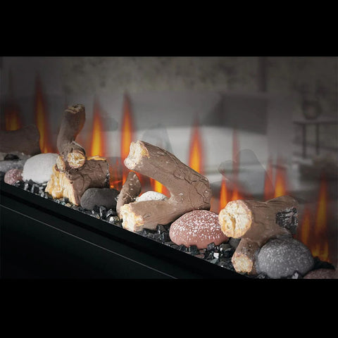 Image of Napoleon Clearion Elite 50 in See Through Built in Electric Fireplace Stainless Steel - NEFBD50HE- NEFBD50HE-SS-TRIM