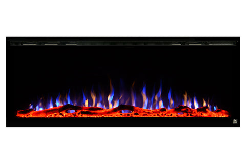 Image of Touchstone Sideline Elite 72" Built-In Recessed Flush Mount Electric Fireplace - 80038 - Electric Fireplaces Depot