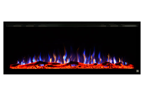 Image of Touchstone Sideline Elite 60" Built-In Recessed Flush Mount Electric Fireplace - 80037 - Electric Fireplaces Depot