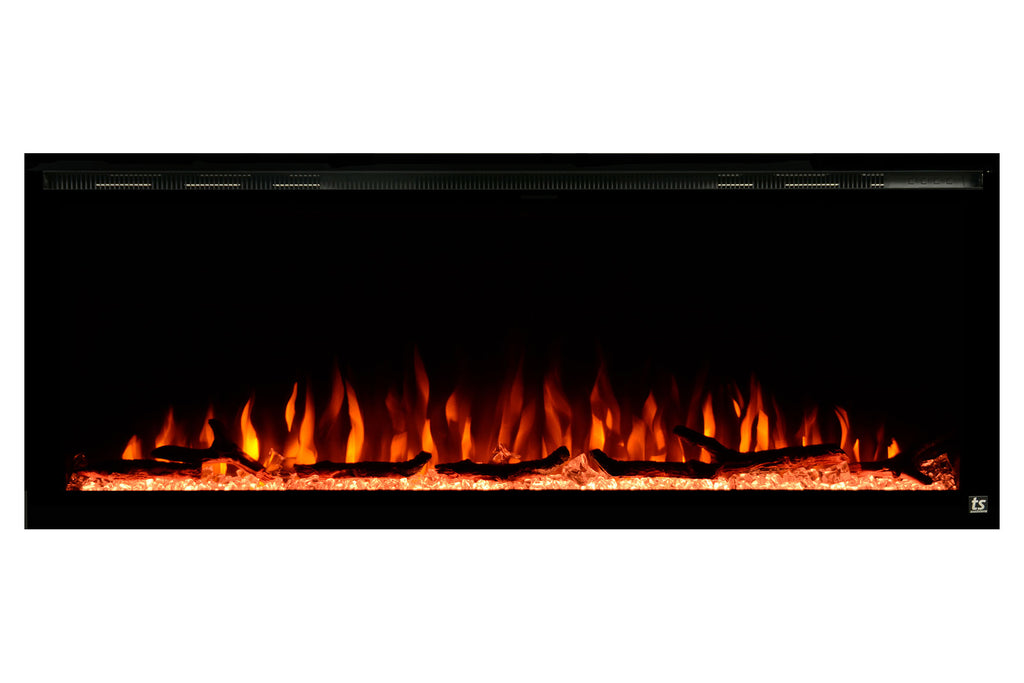 Touchstone Sideline Elite 42 inch Built-In Recessed Flush Mount Electric Fireplace - 80042 - Electric Fireplaces Depot