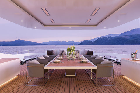Image of Bromic Platinum Marine Smart-Heat 2300 Watt 208V Infrared Patio Heater White | 33 in Electric Radiant Heater | BH0320024