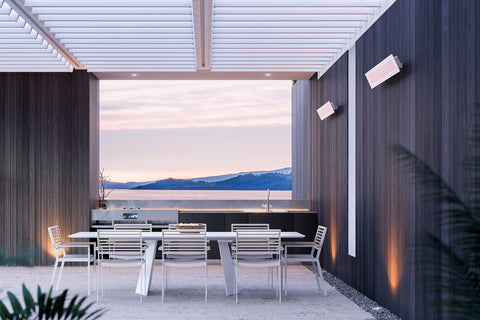 Image of Bromic Platinum Marine Smart-Heat 4500Watt Infrared Electric Patio Heater White | 53in Electric Radiant Heater | BH3622003