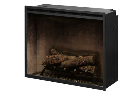 Image of Dimplex Revillusion 30 inch Built In Electric Fireplace Weathered Concrete - Firebox - Heater - RBF30WC - Electric Fireplaces Depot