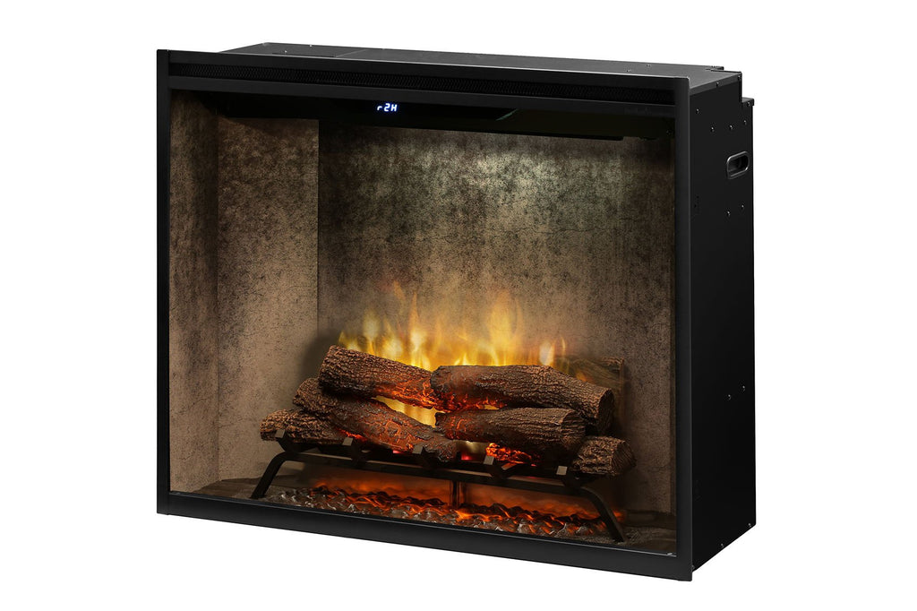 Dimplex Revillusion Portrait 36 inch Built In Electric Fireplace Weathered Concrete - Firebox - Heater - RBF36PWC - Electric Fireplaces Depot