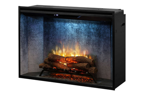 Image of Dimplex Revillusion 42 inch Built In Electric Fireplace Weathered Concrete - Firebox - Heater - RBF42WC - Electric Fireplaces Depot