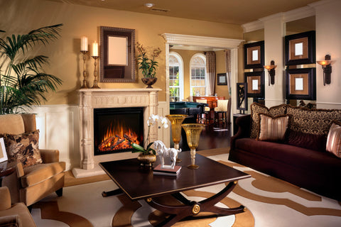 Image of Modern Flames Redstone 36 inch Built In Electric Fireplace Insert | Electric Firebox Heater | RS-3626 | Electric Fireplaces Depot