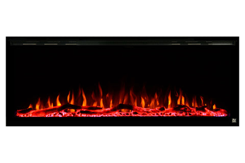 Image of Touchstone Sideline Elite 60" Built-In Recessed Flush Mount Electric Fireplace - 80037 - Electric Fireplaces Depot