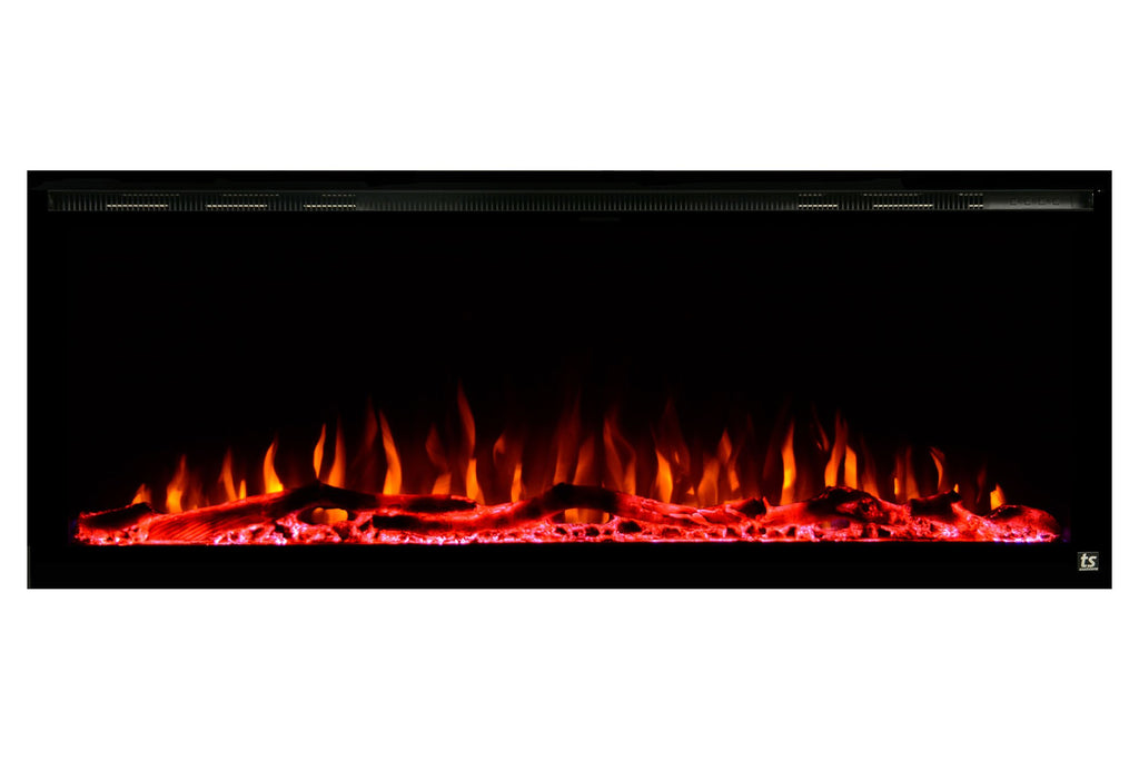Touchstone Sideline Elite 72" Built-In Recessed Flush Mount Electric Fireplace - 80038 - Electric Fireplaces Depot