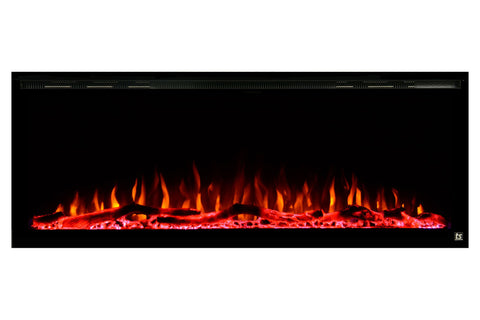 Image of Touchstone Sideline Elite 72" Built-In Recessed Flush Mount Electric Fireplace - 80038 - Electric Fireplaces Depot