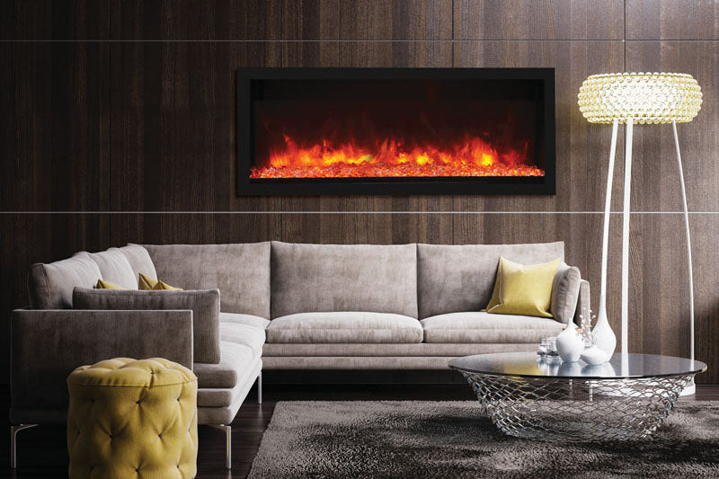 Remii 45 inch Extra Tall Built-In Indoor Outdoor Electric Fireplace | Heater | 102745-XT | Electric Fireplaces Depot