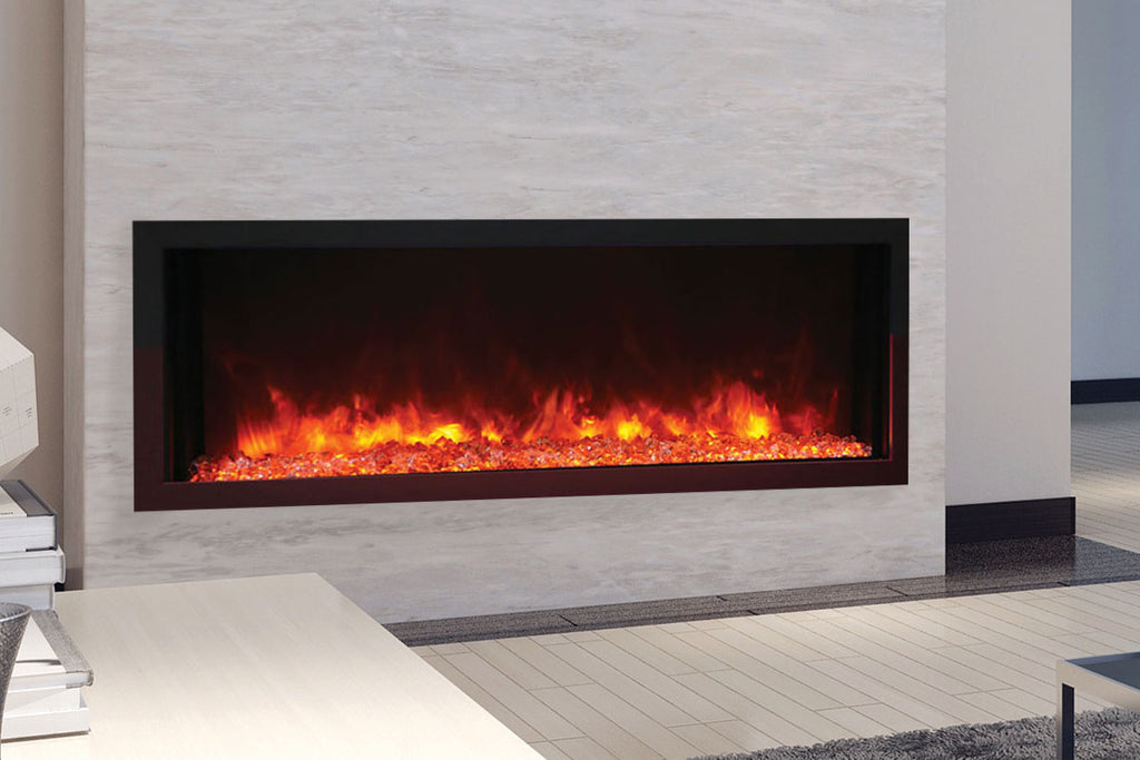 Remii 65 Inch Extra Slim Built-In Indoor Outdoor Electric Fireplace | Heater | 102765-XS | Electric Fireplaces Depot