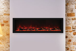 Remii 55 inch Extra Deep Built-In Indoor Outdoor Electric Fireplace | Heater | 102755-DE | Electric Fireplaces Depot