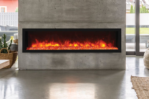 Image of Remii 65 inch Extra Deep Built-In Indoor Outdoor Electric Fireplace | Heater | 102765-DE | Electric Fireplaces Depot