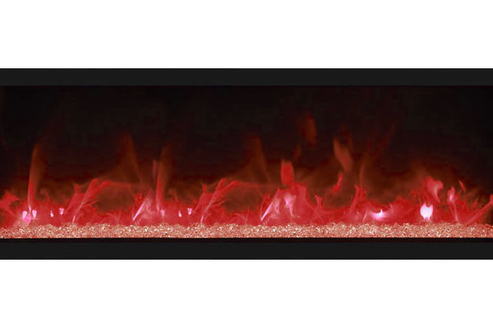 Remii 55 inch Extra Tall Built-In Indoor Outdoor Electric Fireplace | Heater | 102755-XT | Deluxe Log Set | Electric Fireplaces Depot