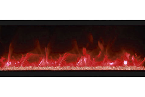 Image of Remii 55 inch Extra Tall Built-In Indoor Outdoor Electric Fireplace | Heater | 102755-XT | Deluxe Log Set | Electric Fireplaces Depot