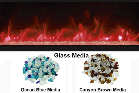 Image of Remii 55 inch Extra Deep Built-In Indoor Outdoor Electric Fireplace | Heater | 102755-DE | Electric Fireplaces Depot