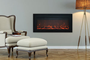 Touchstone Sideline Steel 50 inch Buit-in Electric Fireplace - Heater - 80025 - Electric Fireplaces Depot