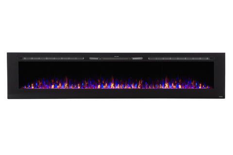 Image of Touchstone Sideline 100 inch Built-in Electric Fireplace - Heater - 80032 - Electric Fireplaces Depot