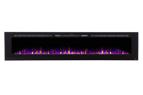 Image of Touchstone Sideline 100 inch Built-in Electric Fireplace - Heater - 80032 - Electric Fireplaces Depot