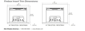 38'' Trim Kit Accessory for Dimplex RBF30 - Revillusion Firebox