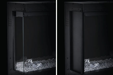 Napoleon Trivista 50-inch 3 Sided Built In Fully Recessed Electric Fireplace | NEFB50H-3SV | 2 Sided Electric Firepalce Insert | Electric Fireplaces Depot