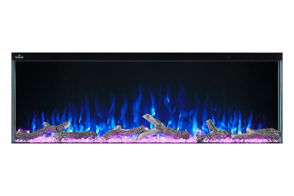Napoleon Trivista 50-inch 3 Sided Built In Fully Recessed Electric Fireplace | NEFB50H-3SV | 2 Sided Electric Firepalce Insert | Electric Fireplaces Depot