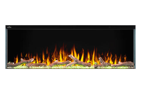 Image of Napoleon Trivista 50-inch 3 Sided Built In Fully Recessed Electric Fireplace | NEFB50H-3SV | 2 Sided Electric Firepalce Insert | Electric Fireplaces Depot