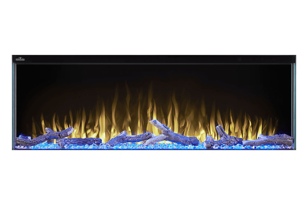 Napoleon Trivista 50-inch 3 Sided Built In Fully Recessed Electric Fireplace | NEFB50H-3SV | 2 Sided Electric Firepalce Insert | Electric Fireplaces Depot