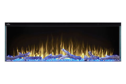 Image of Napoleon Trivista 50-inch 3 Sided Built In Fully Recessed Electric Fireplace | NEFB50H-3SV | 2 Sided Electric Firepalce Insert | Electric Fireplaces Depot