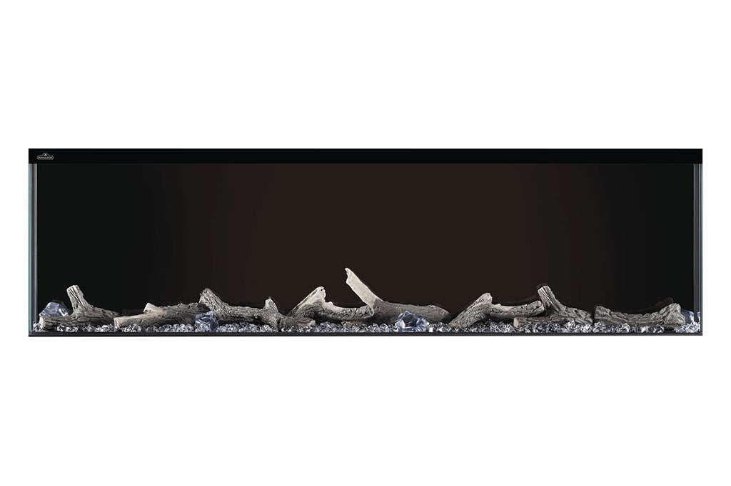 Napoleon Trivista 50-inch 3 Sided Built In Fully Recessed Electric Fireplace | NEFB50H-3SV | 2 Sided Electric Firepalce Insert | Electric Fireplaces Depot