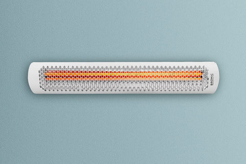 Image of Bromic Tungsten Smart-Heat 6000 Watt Outdoor Electric Patio Heater White | Tungsten 56 in Electric Radiant Heater | BH0420013