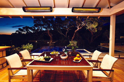 Image of Bromic Tungsten Smart-Heat 2000 Watt Outdoor Electric Patio Heater Black | Tungsten 44 in Electric Radiant Heater | BH0420030