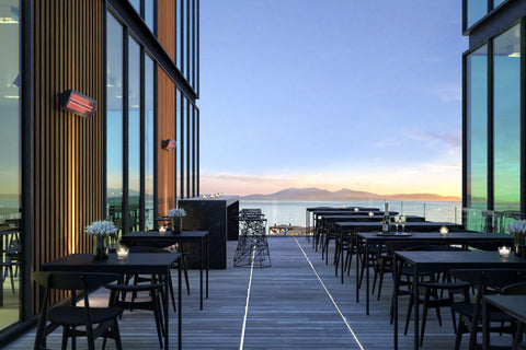 Image of Bromic Tungsten Smart-Heat 2000 Watt Outdoor Electric Patio Heater Black | Tungsten 44 in Electric Radiant Heater | BH0420030