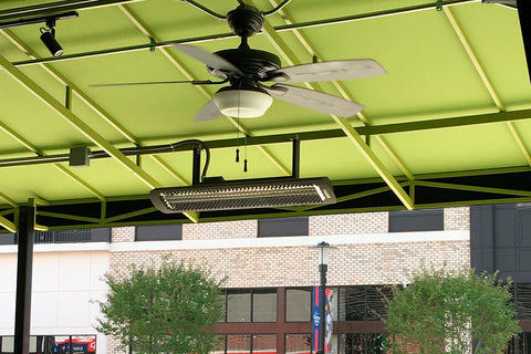 Image of Bromic Tungsten Smart-Heat 3000 Watt Outdoor Electric Patio Heater Black | Tungsten 56 in Electric Radiant Heater | BH0420031