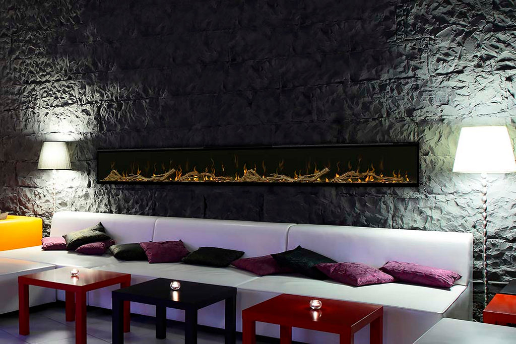 Dimplex Ignite XL 100 inch Electric Fireplace with Driftwood Log Kit - XLF100
