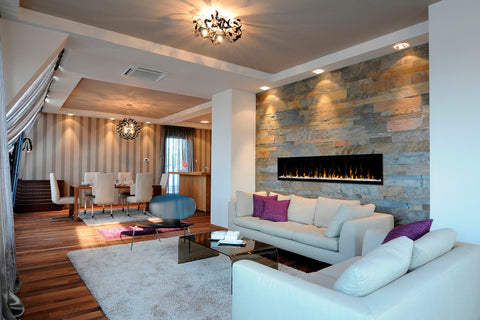 Image of Dimplex Ignite XL 74 inch Linear Electric Fireplace | Built-In | Wall Mount | XLF74 | Electric Fireplaces Depot