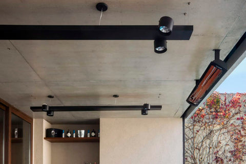 Image of Bromic Tungsten Smart-Heat 2000 Watt Outdoor Electric Patio Heater Black | Tungsten 44 in Electric Radiant Heater | BH0420030