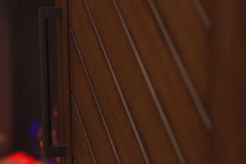 Image of Napoleon Bella Media Console in Walnut | Cineview 26'' Electric Firebox