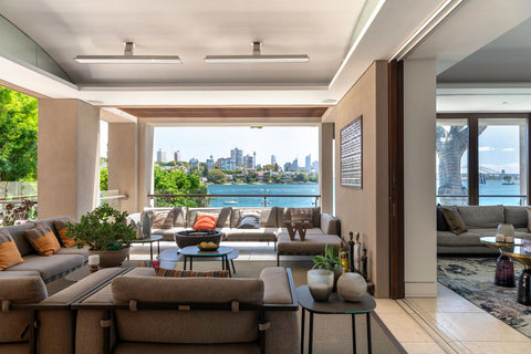 Image of Bromic Platinum Marine Smart-Heat 4500Watt Infrared Electric Patio Heater White | 53in Electric Radiant Heater | BH3622003